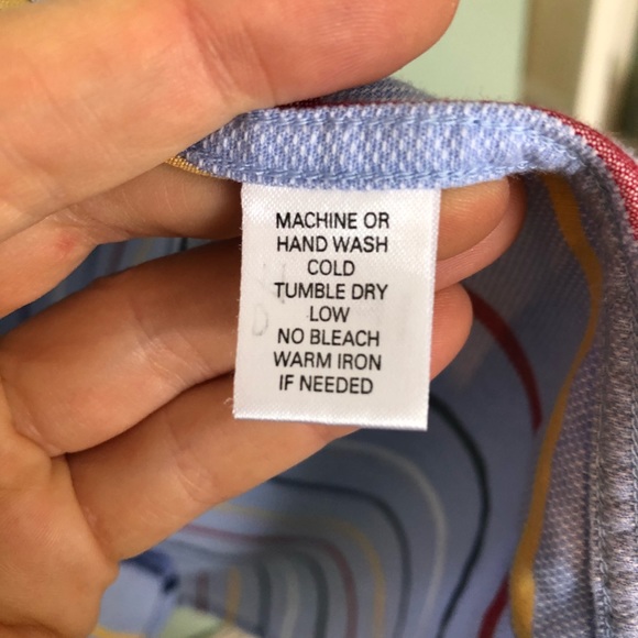 Alex Cannon Striped Multi Color Button Down Shirt - Picture 8 of 8